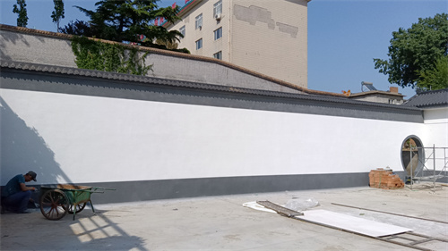 石景山單位外墻真石漆 水包砂例案